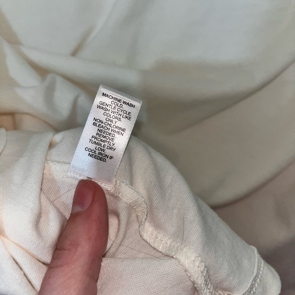 C Est.1946 Chic White Lace Long Sleeve With Flutter Trim Women's Blouse - Picture 12 of 12